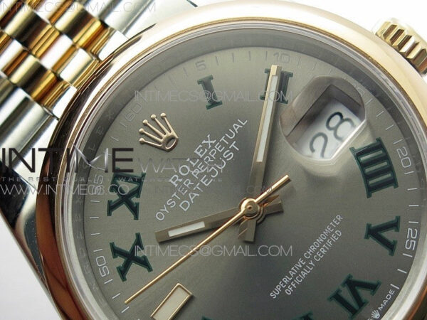 DateJust 36 SS/RG 126201 BP 1:1 Best Edition Gray Dial on Jubilee Bracelet – Bild 8