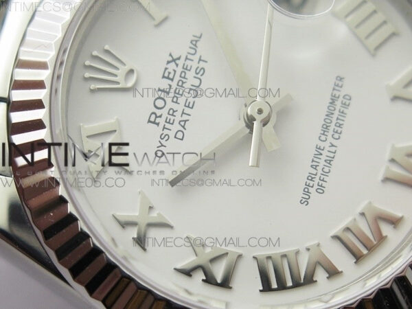 Datejust 31mm 278275 SS BP Best Edition White Roman Markers Dial on SS President Bracelet – Bild 8