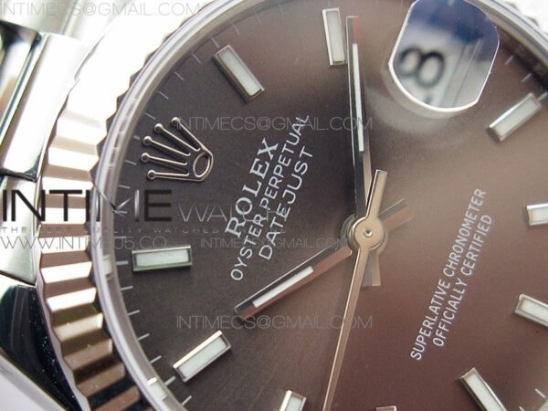 Datejust 31mm 278275 SS BP Best Edition Gray Stick Markers Dial on SS President Bracelet – Bild 7