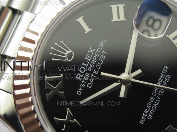 Datejust 31mm 278275 SS BP Best Edition Black Roman Markers Dial on SS President Bracelet – Bild 8