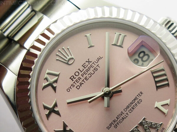 Datejust 31mm 278273 SS BP Best Edition Pink Roman Markers Dial on Oyster Bracelet – Bild 8