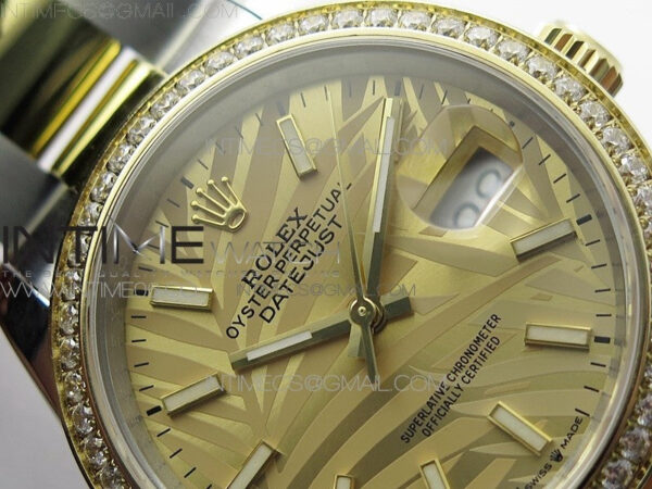 DateJust 36 SS/YG 126283 JDF 1:1 Best Edition New YG Dial Style 2 on Oyster Bracelet – Bild 8