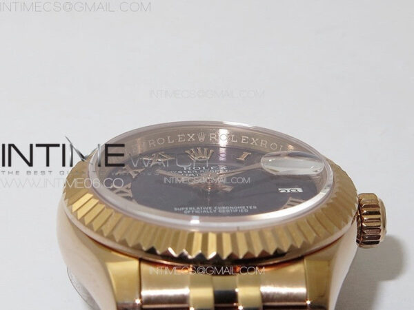 Datejust 28mm 279179 RG APSF Best Edition Blue Dial Roman Markers on SS Jubilee Bracelet NH05 – Bild 8