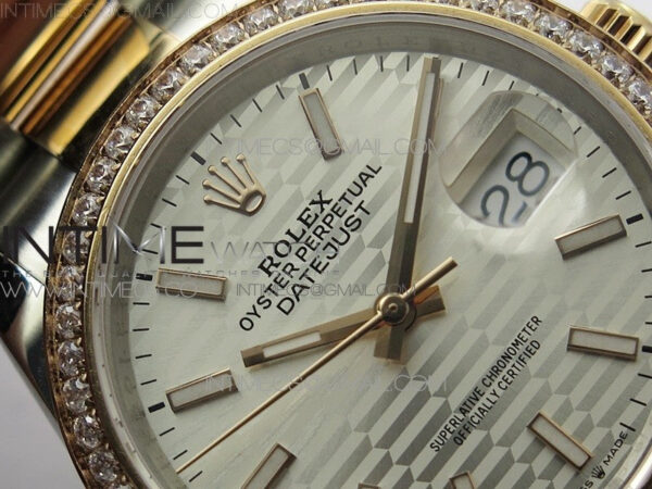 DateJust 36 SS/RG 126281 BP 1:1 Best Edition Silver Dial on Oyster Bracelet – Bild 8