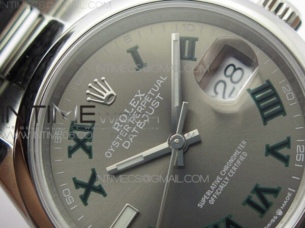 DateJust 36 SS 126200 BP 1:1 Best Edition Gray Dial on Oyster Bracelet – Bild 8