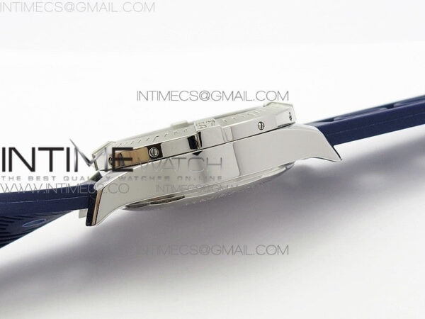 Challenger Chronograph SS Blue Dial on Rubber Strap A7750 (Free rubber strap) – Bild 8