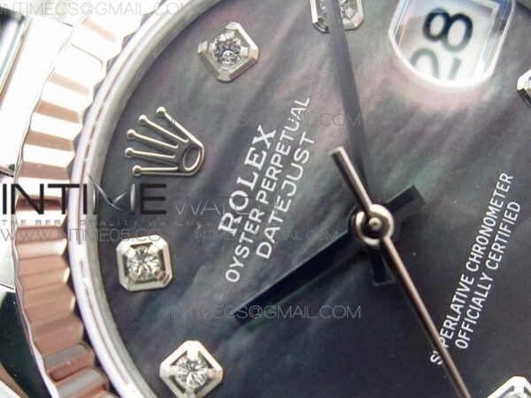 Datejust 31mm 278275 SS BP Best Edition Gray MOP Crystals Markers Dial on SS President Bracelet – Bild 8