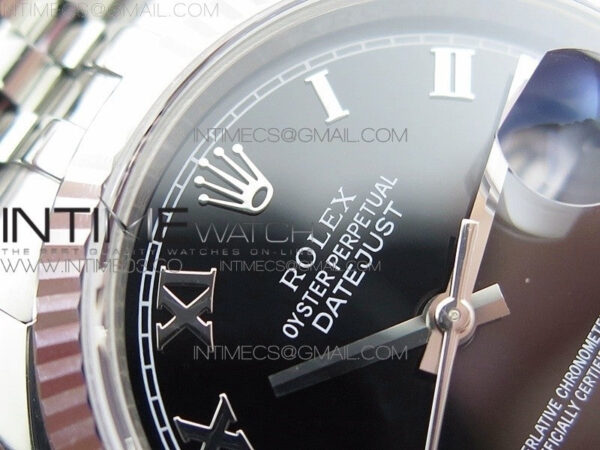 DateJust 36 116234 SS V2 904L ARF 1:1 Best Edition Black Dial Roman Markers on 904L SS Jubilee Bracelet SH3135 – Bild 8