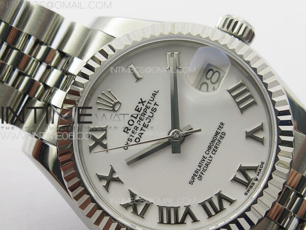 DateJust 31mm 178271 SS APSF Best Edition White Dial Roman Markers on Jubilee Bracelet A2824 – Bild 8