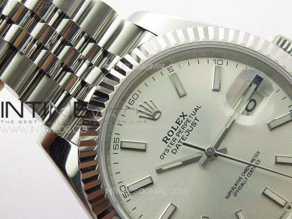DateJust 41 126334 ZF 1:1 Best Edition 904L Steel Silver Dial Stick Marker on Jubilee Bracelet A2824 (Free Key Ring) – Bild 8