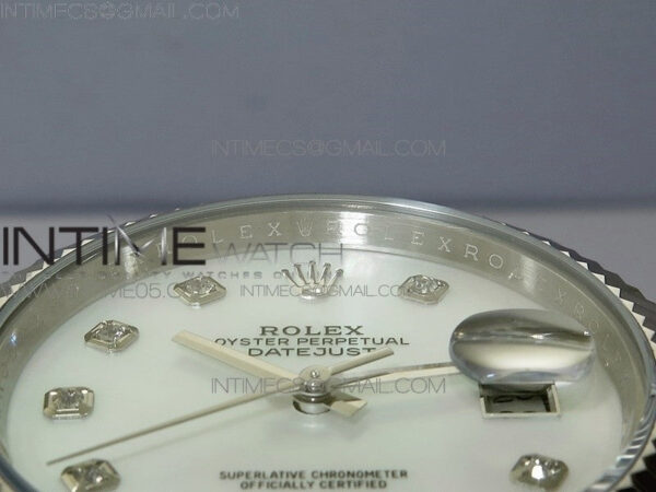 DateJust 41 126334 SS BP 1:1 Best Edition New Version White MOP Crystals Markers Dial on Jubilee Bracelet – Bild 8
