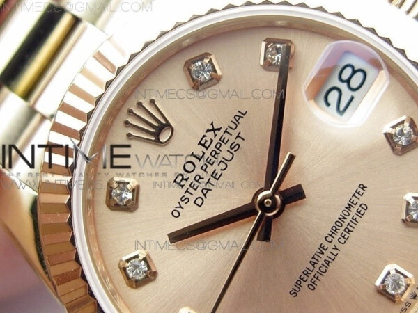 Datejust 31mm 278275 RG BP Best Edition RG Crystal Markers Dial on RG President Bracelet – Bild 8