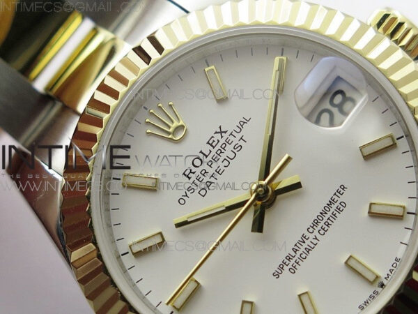 Datejust 31mm 278273 SS/YG BP Best Edition White Stick Markers Dial on SS/YG Oyster Bracelet – Bild 8