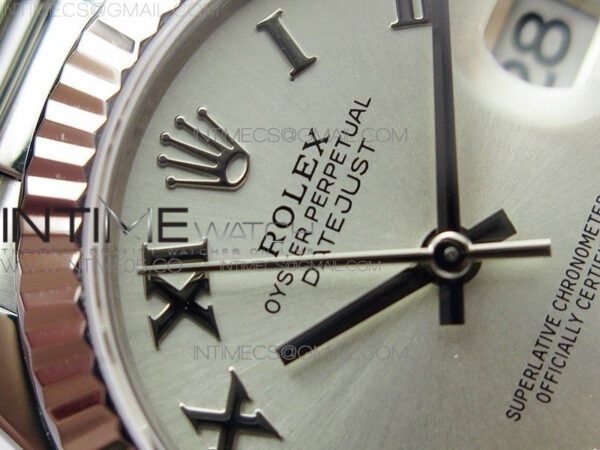 Datejust 31mm 278275 SS BP Best Edition Silver Roman Markers Dial on SS President Bracelet – Bild 8