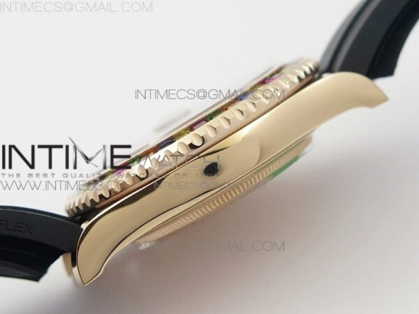 Yacht-Master 40 116695SATS GMF 1:1 Best Edition 904L Case on Black Rubber Strap – Bild 7