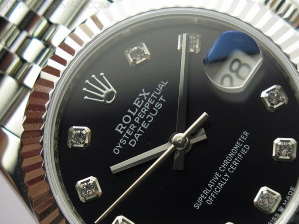 Datejust 31mm 278271 SS BP Best Edition Black Crystal Markers Dial on Jubilee Bracelet – Bild 9
