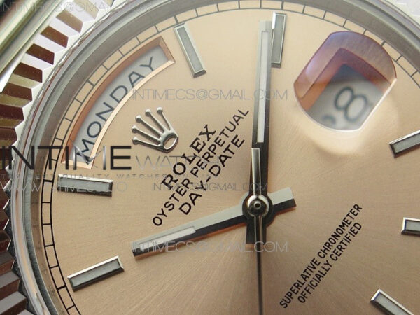 Day-Date 40mm 228239 BP New Dial Version 904 SS RG Stick Markers Dial on SS President Bracelet A2836 – Bild 8