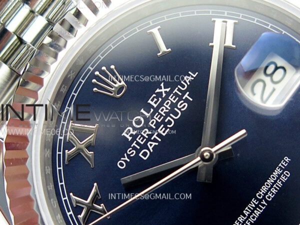DateJust 41mm 126334 904 SS ARF 1:1 Best Edition Blue Dial Roman Markers on Jubilee Bracelet SH3235 – Bild 9