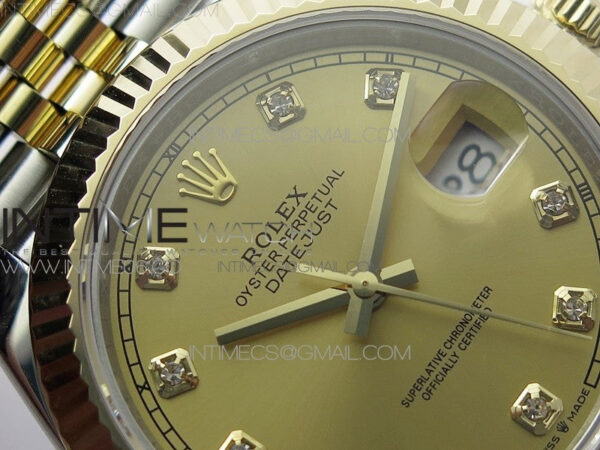 DateJust 41 126333 Wrapped SS/YG 3EF 1:1 Best Edition YG Dial Crystal Markers on Wrapped SS/YG Jubilee Bracelet A3235 – Bild 8