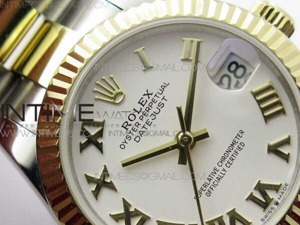 Datejust 31mm 278273 SS/YG BP Best Edition White Roman Markers Dial on SS/YG Oyster Bracelet – Bild 7