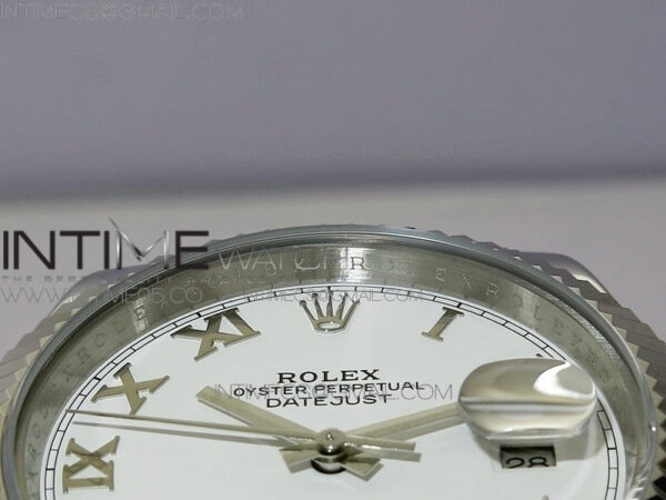 DateJust 41 126334 SS BP 1:1 Best Edition New Version White Roman Markers Dial on Jubilee Bracelet – Bild 8