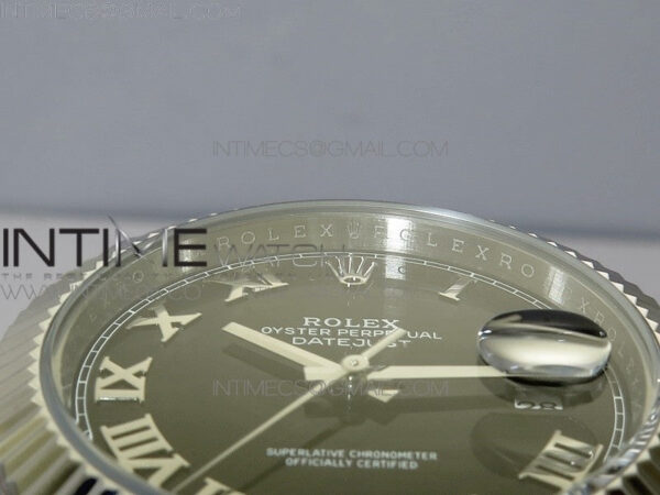 DateJust 41 126334 SS BP 1:1 Best Edition New Version Black Roman Markers Dial on Jubilee Bracelet – Bild 8