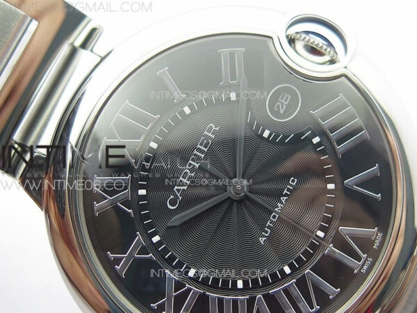 Ballon Bleu 42mm SS K3F 1:1 Best Edition Black Texture Dial on SS Bracelet A2824 – Bild 8