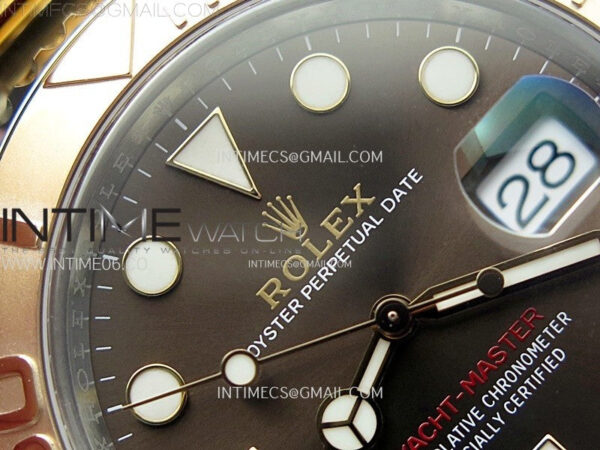 Yacht-Master 126621 904L/RG VSF 1:1 Best Edition Brown Dial On 904L/RG Bracelet VS3235 – Bild 9