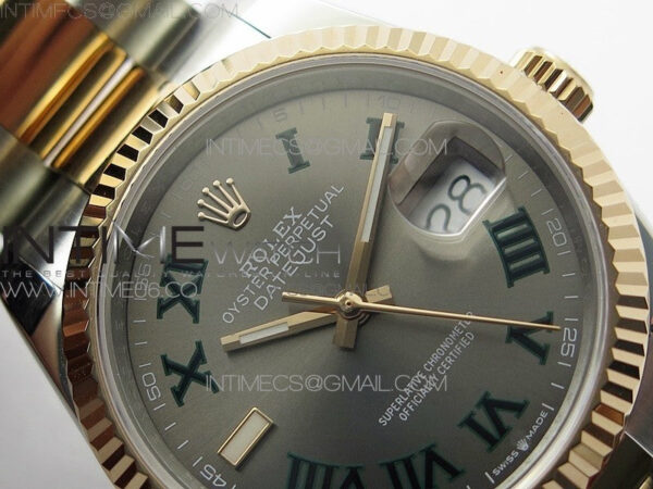 DateJust 36 SS/RG 126231 BP 1:1 Best Edition Gray Dial on Oyster Bracelet – Bild 8