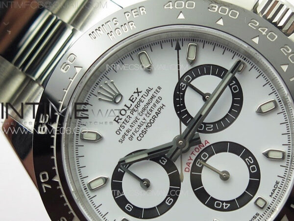 Daytona 116500 Clean 1:1 Best Edition 904L SS Case and Bracelet White Dial SA4130 – Bild 8
