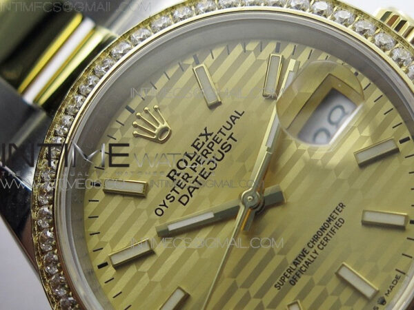 DateJust 36 SS/YG 126283 JDF 1:1 Best Edition New YG Dial on Oyster Bracelet – Bild 9