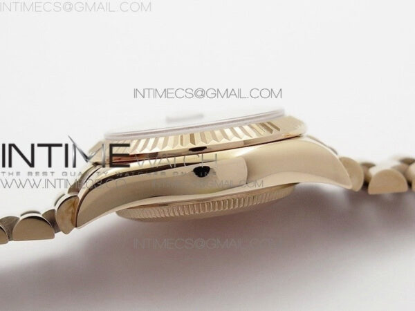 DateJust 28mm RG Diamond Bezel BP Best Edition Brown Dial Roman Markers on RG Bracelet ETA2671 – Bild 7
