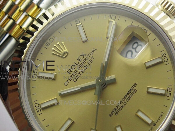 DateJust 41 126333 Wrapped SS/YG 3AF 1:1 Best Edition YG Lumed Dial on Wrapped SS/YG Jubilee Bracelet A3235 – Bild 8