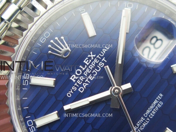 DateJust 41 126334 904L Steel NTF 1:1 Best Edition Blue Fluted Dial on Jubilee Bracelet VR3235 – Bild 8