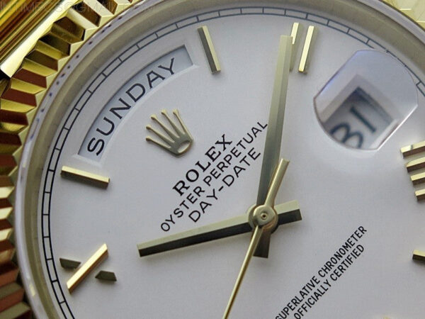 Day Date 40mm 228238 Gain Weight YG/tungsten APSF 1:1 Best Edition White Dial Roman Markers on YG President Bracelet A2836 – Bild 8