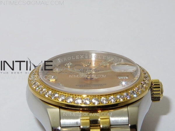 Datejust 28mm 279179 SS/YG APSF Best Edition Gold Dial Crystals Markers on SS/YG Jubilee Bracelet NH05 – Bild 8