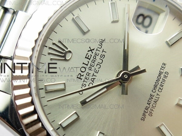 Datejust 31mm 278275 SS BP Best Edition Silver Stick Markers Dial on SS President Bracelet – Bild 8