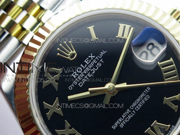 Datejust 31mm 278273 SS/YG BP Best Edition Black Roman Markers Dial on SS/YG Jubilee Bracelet – Bild 8