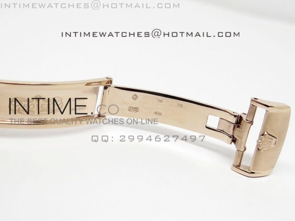 DayDate RG 36mm Black MOP Dial Diamond Bezel On Leather Strap – Bild 8