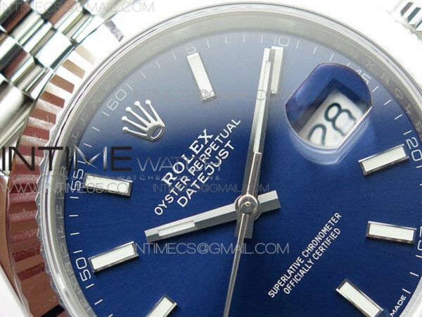 DateJust 41 126334 904L SS VSF 1:1 Best Edition Blue Dial on Jubilee Bracelet VS3235 – Bild 8