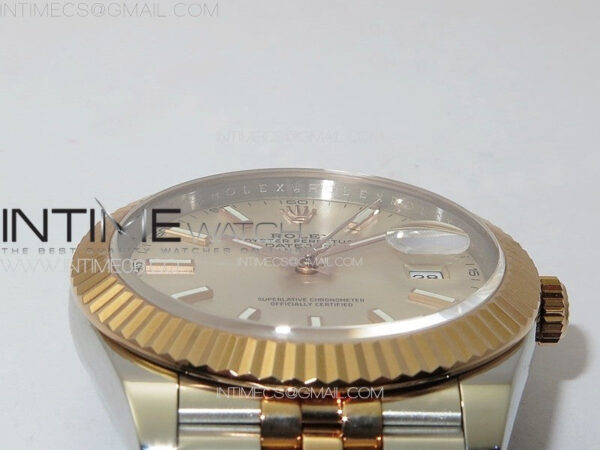 DateJust 41 126331 904L SS/RG GMF 1:1 Best Edition Silver Dial on Jubilee Bracelet VR3235 – Bild 8