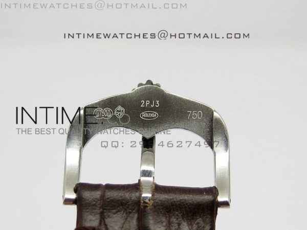 Cellini 50509 BP Maker SS Crystal Bezel Sliver Dial on Brown Leather Strap – Bild 8