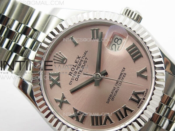 DateJust 31mm 178271 SS APSF Best Edition Pink Dial Roman Markers on Jubilee Bracelet A2824 – Bild 7
