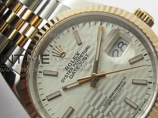 DateJust 36 SS/RG 126231 BP 1:1 Best Edition Silevr Dial on Oyster Bracelet – Bild 8
