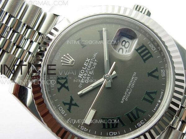 DateJust 41 126334 Clean 1:1 Best Edition 904L Steel Gray Roman Dial on Jubilee Bracelet VR3235 – Bild 8