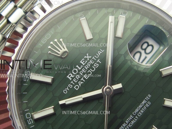 DateJust 41 126334 904L SS VSF 1:1 Best Edition Green Fluted Dial on Jubilee Bracelet VS3235 – Bild 8