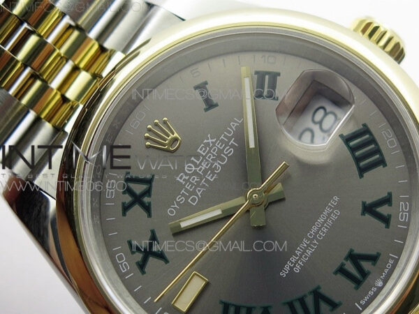 DateJust 36 SS/YG 126203 JDF 1:1 Best Edition Gray Dial on Jubilee Bracelet – Bild 8