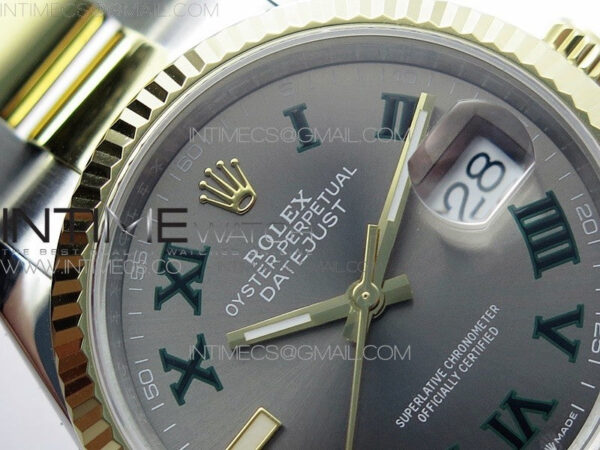 DateJust 36 SS/YG 126233 JDF 1:1 Best Edition Gray Dial on Oyster Bracelet – Bild 9