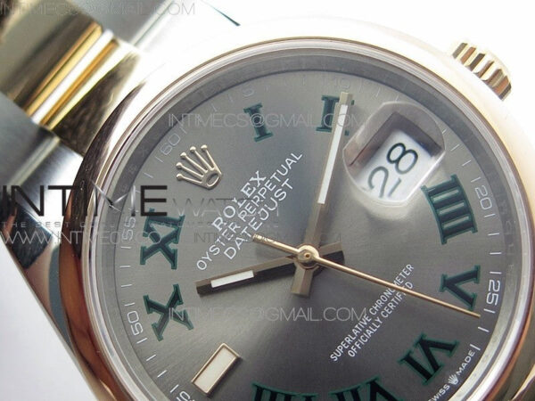 DateJust 36 SS/RG 126201 BP 1:1 Best Edition Gray Dial on Oyster Bracelet – Bild 8