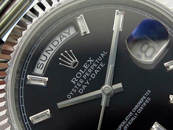 Day Date 40mm 228239 Gain Weight SS/tungsten APSF 1:1 Best Edition Black Dial T Crystals Markers on SS President Bracelet A2836 – Bild 8